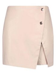 Bellaire Spódnico-spodnie w kolorze beżowym rozmiar: 158/164. Brązowe szorty Bellaire, bez wzorów, ze skóry. Za 70.41 zł.