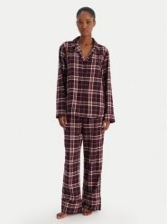 Tommy Hilfiger Piżama UW0UW06158 Bordowy Regular Fit. Czerwone piżamy Tommy Hilfiger, l, bez wzorów, z syntetyku, bez kołnierzyka, bez ramiączek. Za 429.99 zł.