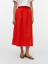 Vero Moda Spódnica w kolorze czerwonym rozmiar: M. Czerwone spódnice Vero Moda, m, bez wzorów, z bawełny, maxi. Za 105.88 zł.