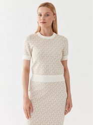 MICHAEL Michael Kors Sweter MH1604L5KZ Beżowy Regular Fit. Brązowe swetry MICHAEL Michael Kors, l, bez wzorów, z wiskozy, bez ramiączek. Za 919.99 zł.