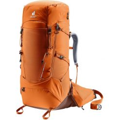 Plecak trekkingowy damski Deuter Aircontact 65+10 SL - chestnut/umbra. Brązowe plecaki Deuter, bez wzorów, bez dodatków. Za 1,248.99 zł.