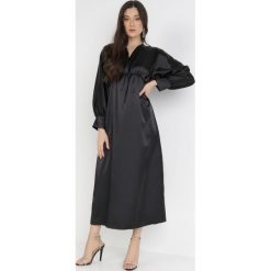 Czarna Sukienka Timanie. Czarne sukienki Born2be, na co dzień, s, bez wzorów, klasyczne, bez kołnierzyka, bez ramiączek, maxi. W wyprzedaży za 59.99 zł.
