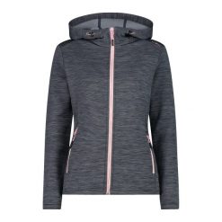 Polar z kapturem dla kobiet CMP. Szare bluzy z polaru CMP, bez wzorów, z polaru, trekkingowe. Za 356.00 zł.
