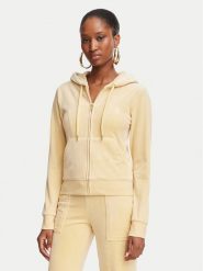 Juicy Couture Bluza Robertson JCAP176G Żółty Slim Fit. Żółte bluzy bez kaptura Juicy Couture, l, bez wzorów, z syntetyku, bez kaptura. Za 449.99 zł.