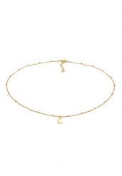Elli Damski choker kulka półksiężyc astro ze srebra próby 925 Naszyjniki 1 ct. Szare naszyjniki Elli, z materiału, srebrne. Za 208.99 zł.