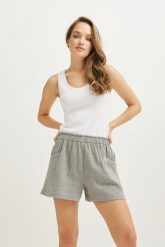 SPODENKI JULIETTE CIEMNO SZARE L - Flawless. Szare szorty Flawless, bez wzorów, z bawełny, eleganckie. Za 95.00 zł.