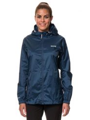 Regatta Kurtka przeciwdeszczowa "Pack It III" w kolorze granatowym rozmiar: 42. Niebieskie kurtki przeciwdeszczowe Regatta, s, bez wzorów, bez kaptura, outdoorowe. Za 119.40 zł.