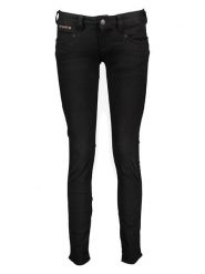 Herrlicher Dżinsy - Skinny fit - w kolorze czarnym rozmiar: W25. Czarne jeansy Herrlicher, z aplikacjami. Za 101.47 zł.