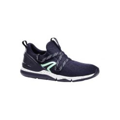 Buty damskie do szybkiego marszu PW 140 w kolorze niebiesko-zielonym. Buty treningowe marki KALENJI. Za 79.99 zł.