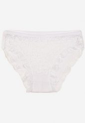 Białe Koronkowe Majtki Figi Wessena. Białe figi Born2be, bez wzorów, z bawełny. Za 19.99 zł.