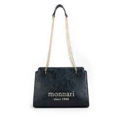 Torebka Monnari. Czarne torebki klasyczne Monnari, bez wzorów, klasyczne, bez dodatków. Za 119.99 zł.