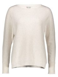 Street One Sweter w kolorze kremowym rozmiar: 44. Brązowe swetry Street One, bez wzorów, street, bez ramiączek. Za 83.62 zł.