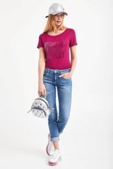 Jeansy Bottom Up LIU JO. Jeansy Liu Jo, bez wzorów, z jeansu. W wyprzedaży za 257.07 zł.