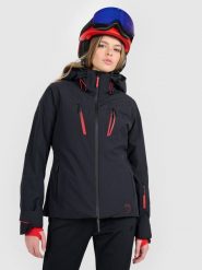 4F Kurtka narciarska z panelem grzewczym i systemem RECCO membrana 20000 damska - czarna M. Czarne kurtki narciarskie 4f, na zimę, m, bez wzorów, bez kaptura, narciarskie, primaloft. Za 1,999.99 zł.