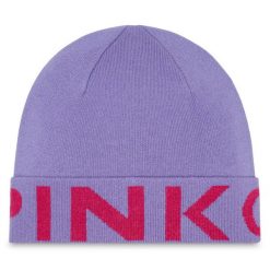 Czapka PINKO. Fioletowe czapki zimowe Pinko, bez wzorów. Za 569.99 zł.