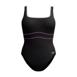 Damski kostium kąpielowy 1-częściowy Speedo Eco New Contour Eclipse 1P. Czarne stroje jednoczęściowe Speedo, bez wzorów, sportowe. Za 316.00 zł.