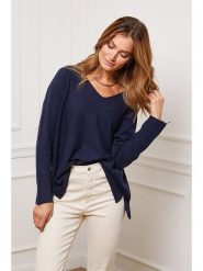 Joséfine Sweter "Erjine" w kolorze granatowym rozmiar: XL. Niebieskie swetry Joséfine, xl, bez wzorów, z kaszmiru, bez ramiączek. Za 171.28 zł.