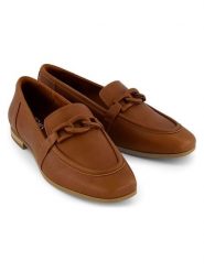 TOMS Skórzane mokasyny w kolorze jasnobrązowym rozmiar: 38,5. Brązowe mokasyny TOMS, bez wzorów. Za 246.95 zł.