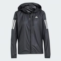 Kurtka Own The Run. Czarne kurtki do biegania adidas, s, bez wzorów, z materiału, bez kaptura, do biegania. Za 327.75 zł.
