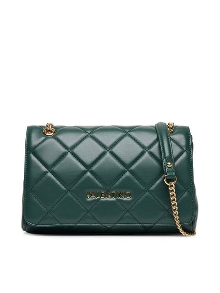 Valentino Torebka Ocarina VBS3KK02R Zielony. Zielone kopertówki Valentino, bez wzorów, ze skóry, wizytowe, bez dodatków. Za 359.99 zł.