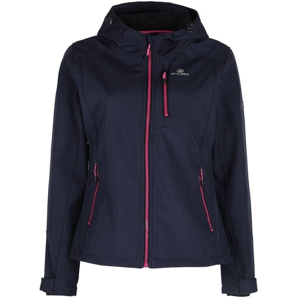 Kurtka Softshell Octavia dla Kobiet - Elegancka i Oddychająca. Niebieskie kurtki YOA, bez wzorów, z softshellu, bez kaptura. Za 294.99 zł.