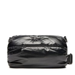 Torebka Pepe Jeans. Czarne listonoszki Pepe Jeans, bez wzorów, z jeansu, bez dodatków. Za 199.99 zł.