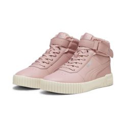 Buty damskie ocieplane do chodzenia Puma CARINA 2.0 MID WTR. Białe buty treningowe Puma, na jesień, bez wzorów, z materiału, przed kolano, bez zapięcia, trekkingowe. Za 501.00 zł.