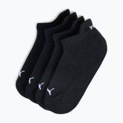 Skarpety damskie PUMA Cushioned Sneaker 2 pary. Czarne skarpetki Puma, bez wzorów, z bawełny. Za 39.99 zł.
