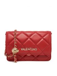Valentino Torebka Ocarina VBS3KK52R Czerwony. Czerwone kopertówki Valentino, bez wzorów, ze skóry, wizytowe, bez dodatków. Za 359.99 zł.