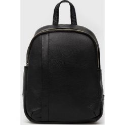 Answear Lab plecak skórzany damski kolor czarny mały gładki. Czarne plecaki Answear Lab, bez wzorów, do ręki, bez dodatków. Za 349.99 zł.