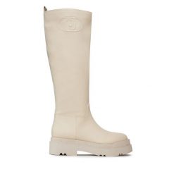 Kozaki Liu Jo. Kozaki Liu Jo, bez wzorów, bez obcasa, na płaskiej podeszwie, bez zapięcia. Za 729.99 zł.