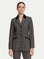 Marella Marynarka Colono 2623046034 Szary ciemny Regular Fit. Szare marynarki i żakiety Marella, bez wzorów, z wiskozy, bez ramiączek. Za 1,569.00 zł.