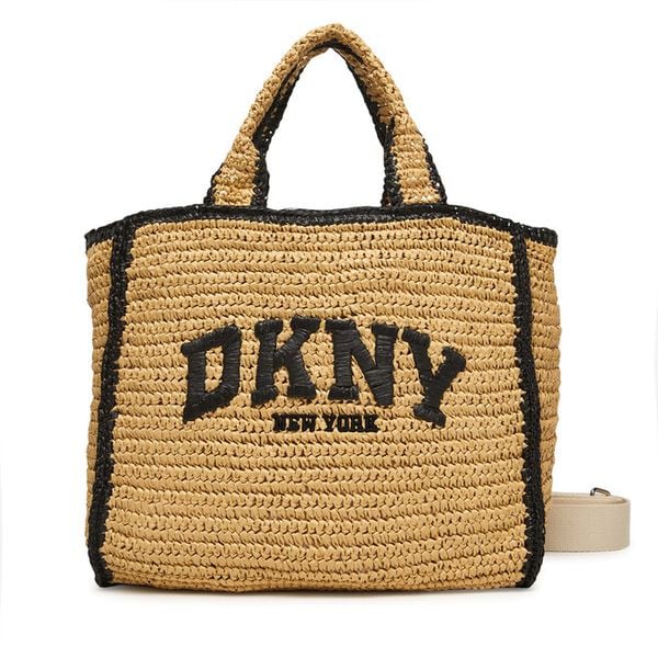 Torebka DKNY. Brązowe torebki klasyczne DKNY, bez wzorów, bez dodatków. Za 391.99 zł.