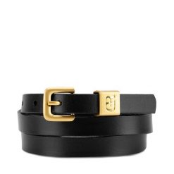 Pasek Damski GINO ROSSI. Czarne paski Gino Rossi, bez wzorów. Za 99.99 zł.