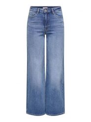 JDY Dżinsy "Felina" - Regular fit - w kolorze niebieskim rozmiar: M/L30. Niebieskie jeansy JDY, l, z aplikacjami, ze skóry, z podwyższonym stanem. Za 136.45 zł.