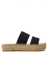 Manebi Espadryle Hamptons Double Sole 2 Bands Sandals K 1.0 JB Czarny. Czarne espadryle Manebi, bez wzorów, ze skóry, bez obcasa. Za 329.99 zł.