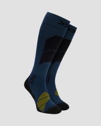 Skarpety unisex X-Socks Ski Perform Merino Otc Neo Navy A149. Niebieskie skarpetki X-Socks, bez wzorów, z materiału. Za 209.99 zł.