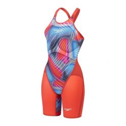 Strój kąpielowy startowy damski Speedo Lzr Valor 2.0 Openback. Czerwone stroje jednoczęściowe Speedo, bez wzorów, sportowe. Za 1,899.99 zł.