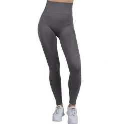 Legginsy Pushup Dla Kobiet. Szare legginsy Gym Hero, bez wzorów, sportowe. Za 230.99 zł.