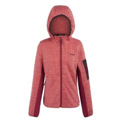 Damski polar z kapturem zapinany na zamek błyskawiczny Regatta Kemilia. Czerwone bluzy z polaru Regatta, bez wzorów, z polaru, trekkingowe. Za 129.40 zł.