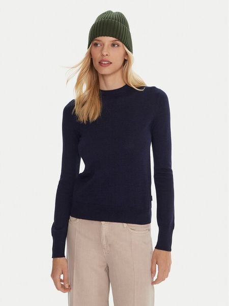 Robe di Kappa Sweter Emmy 64114YW Granatowy Regular Fit. Niebieskie swetry Robe di Kappa, m, bez wzorów, z wełny, bez ramiączek. Za 269.99 zł.