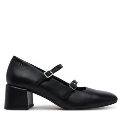 Półbuty Vagabond Shoemakers. Czarne półbuty wsuwane Vagabond Shoemakers, bez wzorów, bez obcasa, na obcasie. Za 429.99 zł.