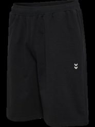 Hummel hmlPULSE LOOSE SWEAT Szorty — miękki, luźny krój – BLACK. Czarne szorty sportowe Hummel, bez wzorów, z bawełny. Za 131.69 zł.