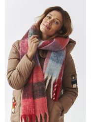 TATUUM Szal w kolorze błękitno-czerwonym - 210 x 30 cm rozmiar: onesize. Czerwone szaliki i kominy Tatuum, bez wzorów, z materiału. Za 147.91 zł.