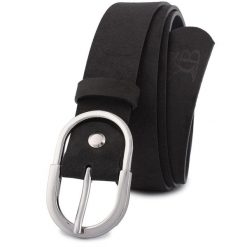 Pasek skórzany BELTIMORE r.85-100 cm D97 czarny. Czarne paski bez wzorów. Za 49.90 zł.