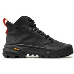Buty Palladium Pallarider 79108-008-M czarne. Czarne buty treningowe bez wzorów, z materiału, bez zapięcia, trekkingowe. Za 950.64 zł.