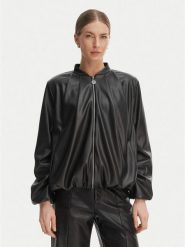 Rinascimento Kurtka z imitacji skóry CFC0127530003 Czarny Relaxed Fit. Czarne kurtki Rinascimento, l, bez wzorów, ze skóry, bez kaptura. Za 799.99 zł.