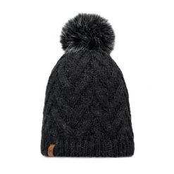 Czapka BUFF KNITTED & FLEECE BAND BEANIE CARYN. Szare czapki zimowe Buff, bez wzorów, sportowe. Za 159.99 zł.