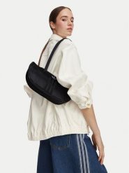 Adidas Torebka Bowling Bag Satin KQ6807 Czarny. Czarne torebki klasyczne adidas, bez wzorów, z materiału, bez dodatków. Za 197.99 zł.