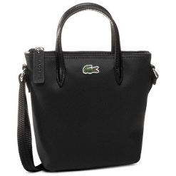 Torebka Lacoste. Czarne torebki klasyczne Lacoste, bez wzorów, klasyczne, bez dodatków. Za 369.99 zł.